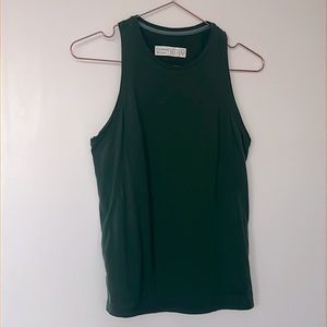 Outdoor Voices Merino Tank Top, Green, Size S